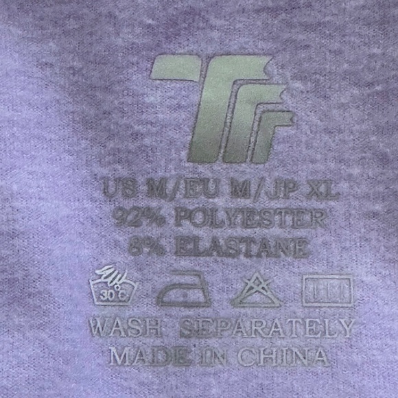 Trr Activewear Shirt Top Long Sleeve Polo Lilac Lavender Purple - Picture 4 of 4